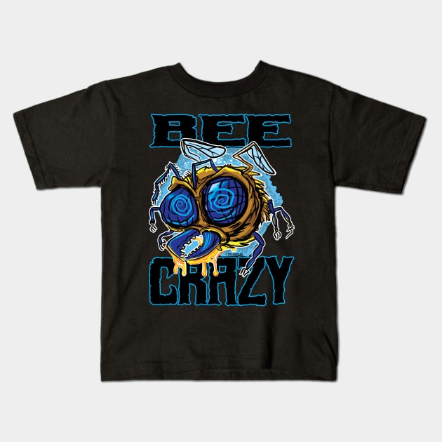 Bee Crazy Kids T-Shirt by eShirtLabs